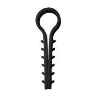 Дюбель-ялинка 12 мм кругла (100 шт.) чорний