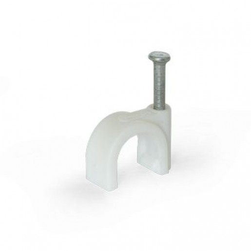 Скоба з цвяхом D6 мм АскоУкрем CHR-6 White