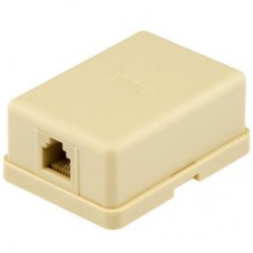 Розетка телефонна Ritar RJ12x1 UTP, 6P4C (06298)