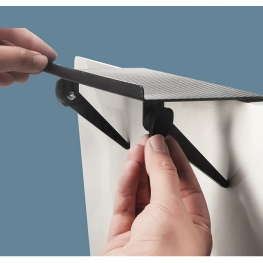 Полиця - кронштейн для WiFi роутера / ТВ тюнера (26см) Black