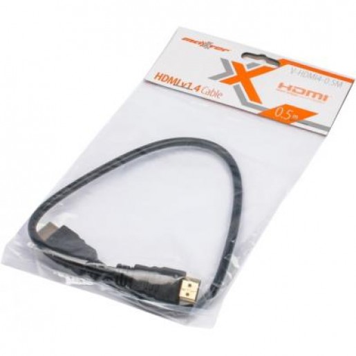 Кабель HDMI to HDMI 0.5m Maxxter (V-HDMI4-0.5M) v1.4