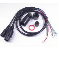 PoE кабель для IP камери з роз'ємами та гермоковпачком, чорний