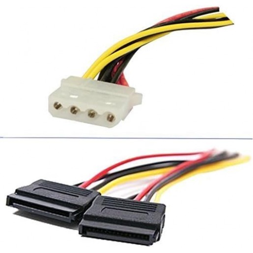 Кабель Molex F - 2 SATA Power