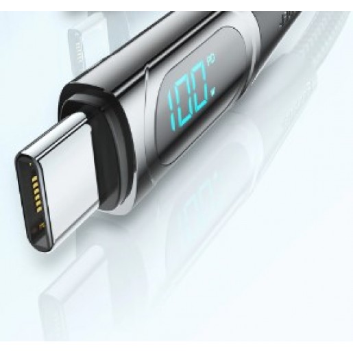 Кабель Essager USB Type-C to Type-C 5A Fast Charging Blue