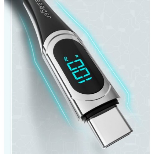 Кабель Essager USB Type-C to Type-C 5A Fast Charging Blue