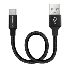 Кабель USB to Type-C ColorWay 0,25m Black