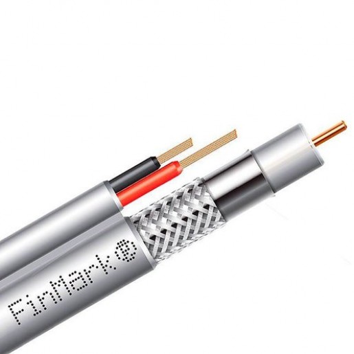 Коаксіальний кабель Finmark F5967BV 2x0,75 мідь 100m білий