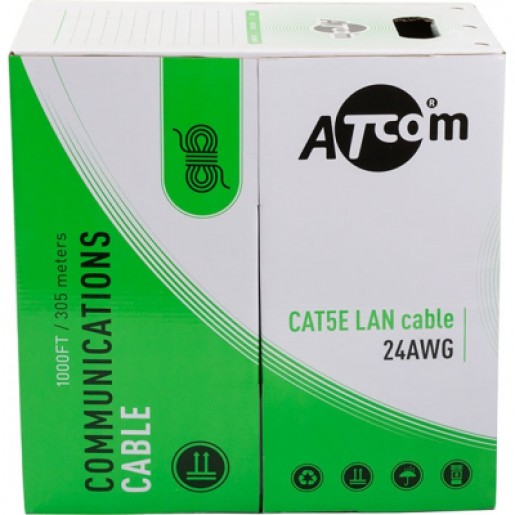 Кабель Atcom Premium (3800) Cat.5e UTP 0.50mm CU