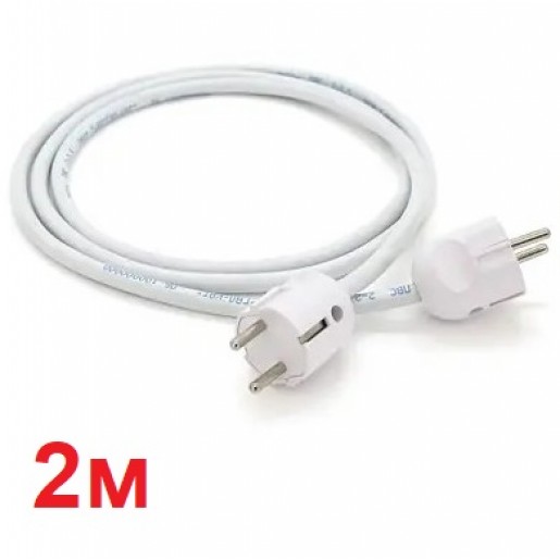 Кабель живлення вилка-вилка 2 м для генераторів зарядних станцій та інверторів 16А з/з