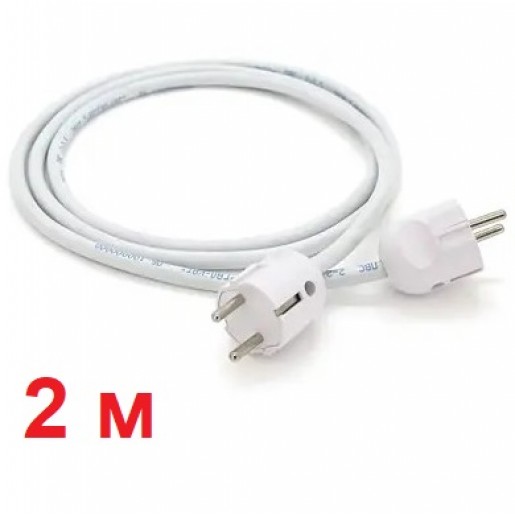 Кабель живлення вилка-вилка 2 м для генераторів зарядних станцій та інверторів 16А з/з