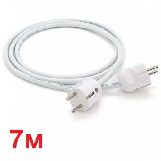 Кабель живлення вилка-вилка 7 м для генераторів зарядних станцій та інверторів 16А з/з