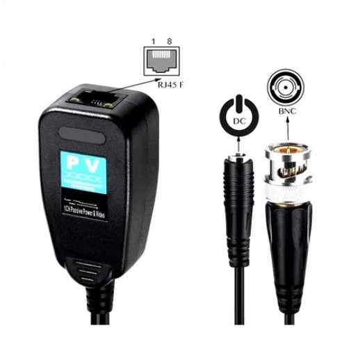 Передавач відеосигналу Transceiver RJ45-BNC for HDCVI HDTVI AHD Analog