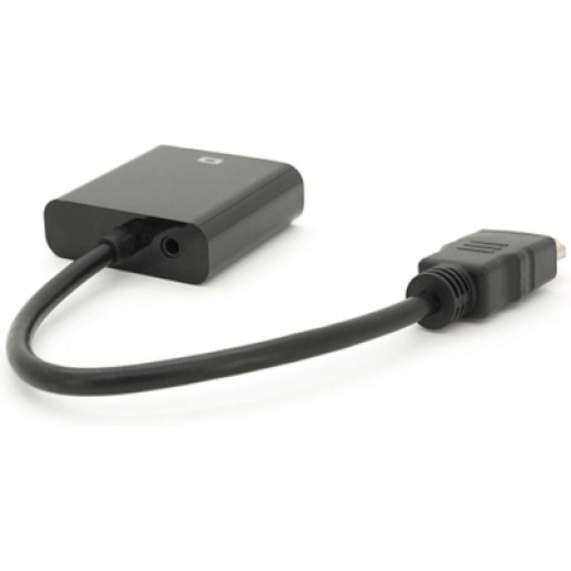 Перехідник HDMI to VGA Voltronic + AUX 0.1m 4K/2K (YT-C-HDMI(M)/VGA(F)+AUX-B)