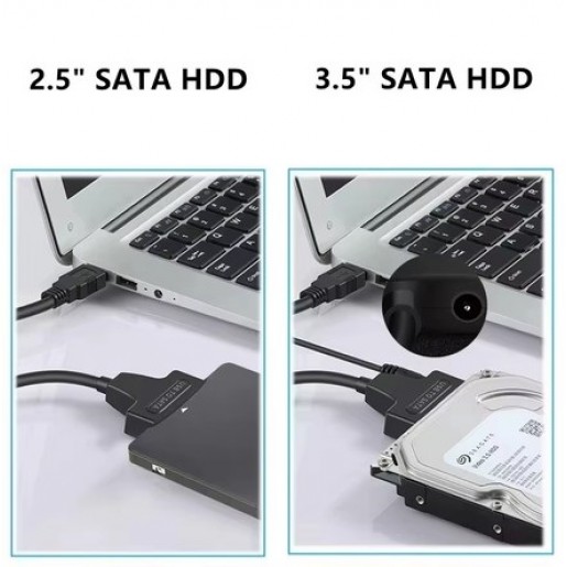Адаптер USB 3.0 - SATA для SSD-HDD2.5-3.5'' дисків з блоком живлення
