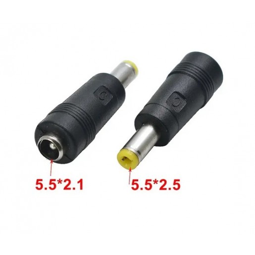 Перехідник DC 5.5x2.1 (F) to DC 5.5x2.5 (M) mm