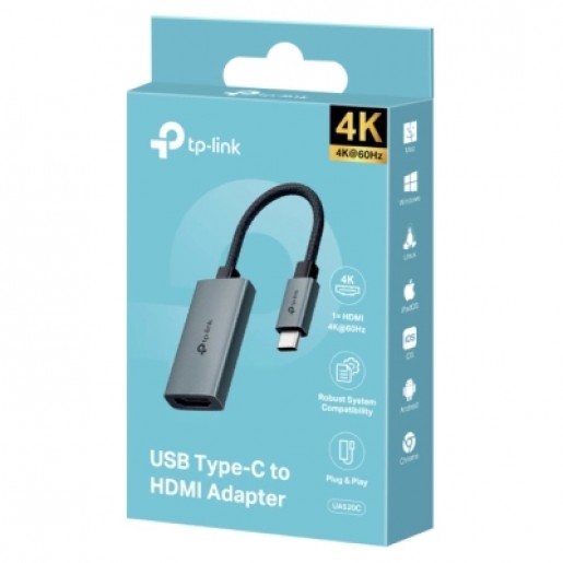 Перехідник USB-C F to HDMI M black TP-Link (UA520C)