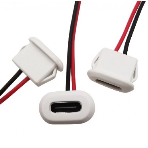 Роз'єм Type-C Female (мама) білий