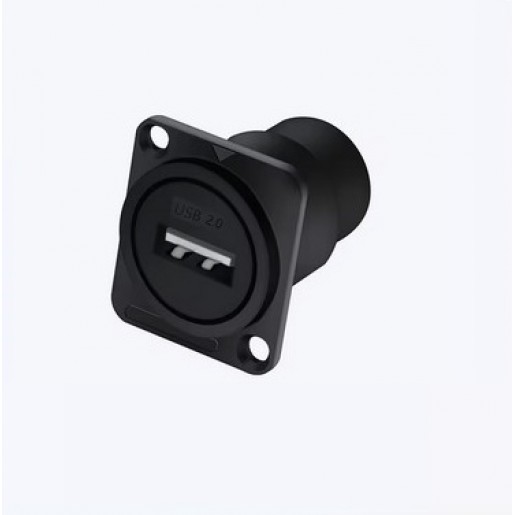 Роз'єм USB 2.0 Female (B1007-Z) Black