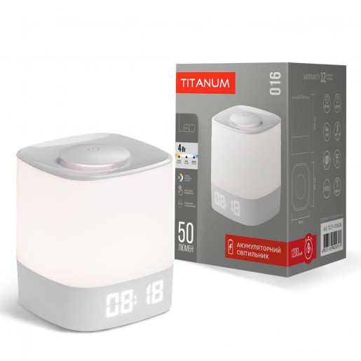 LED світильник акумуляторний TITANUM TLTF-016CW