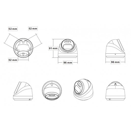 IP камера Seven IP-7212PA (2.8 mm) 2MP MIC