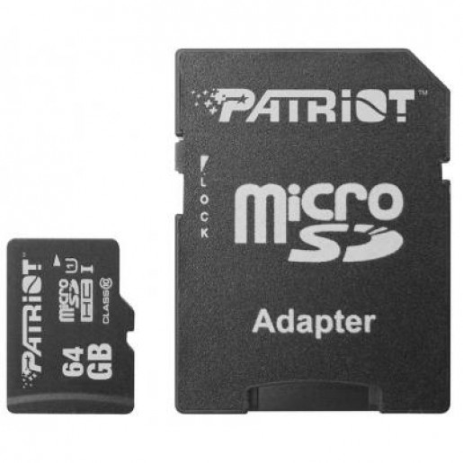 Карта пам'яті Patriot 64GB microSDXC Class 10